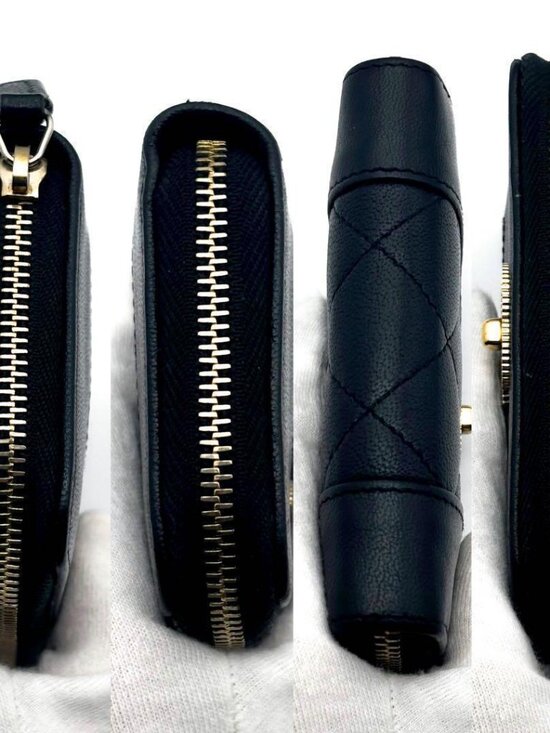 Chanel Wallet Mademoiselle Round Zip Coin Purse - Picture 10 of 12